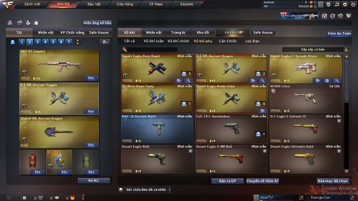 shop acc cf uy tin gia re